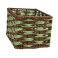 thumbnail image 1 of Caja organizadora de canasta tejida portátil de almacenamiento de almacenamiento para contenedor de contenedor de contenedores para baño de 22cmx16cmx14cm, 1 of 8