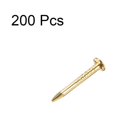 thumbnail image 2 of Clavos Diminutos de Hierro Unique Bargains Tono dorado 1X10mm 200Uds, 2 of 6