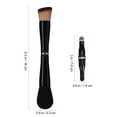 thumbnail image 2 of FUTUREORYY De Brochas De Maquillaje Negro Compacto Doble Para Uso Diario Y Viaje, 2 of 7
