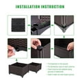 thumbnail image 5 of UBesGoo Raised Garden Bed Kit, Brown Free Splicing Planter Box for Outdoor Gardening, 2 pcs, 5 of 9