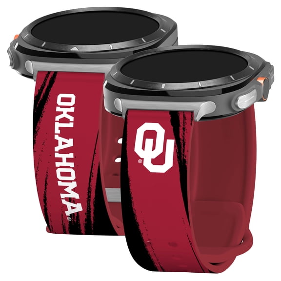 Oklahoma HD Paint Stripe Unisex Watch Band for Samsung Galaxy Watch Ultra 47mm (Long)