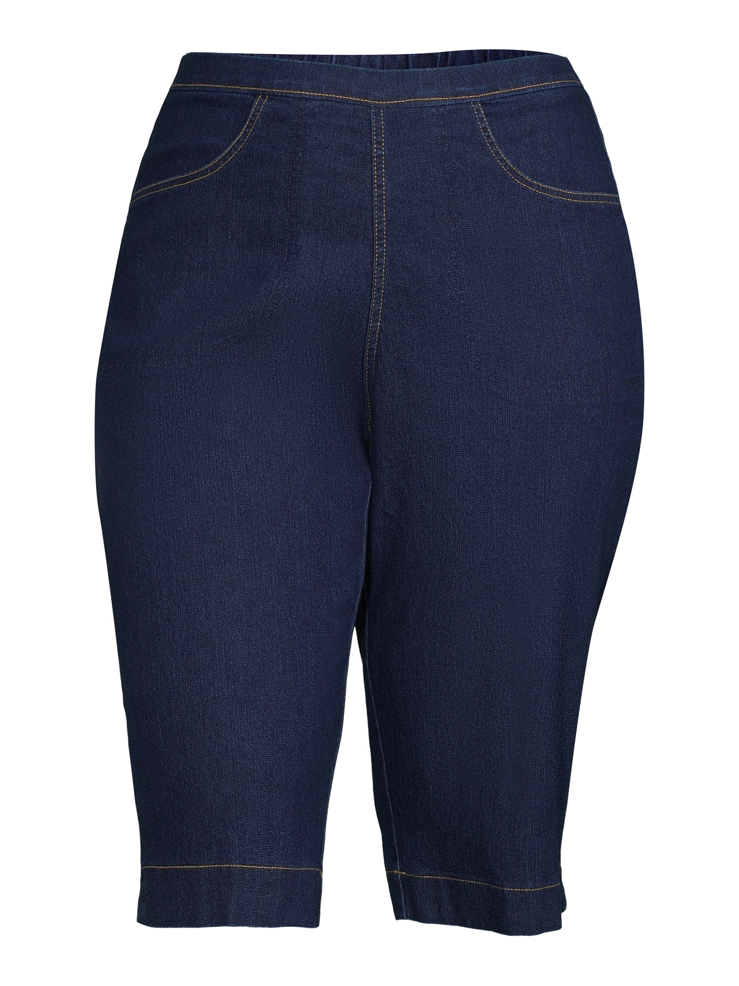 JMS Just My Size by Hanes Women's Plus Size Pull On 2 Pocket Stretch Capri, Sizes 0X-4X