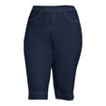 thumbnail image 3 of JMS Just My Size by Hanes Women's Plus Size Pull On 2 Pocket Stretch Capri, Sizes 0X-4X, 3 of 6