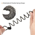 thumbnail image 4 of Unique Bargains Security Steel Cable 2.5mm x 1.5m/4.92ft Coated Spring Luggage Lock Wire Rope with Double Loop Black, 4 of 5