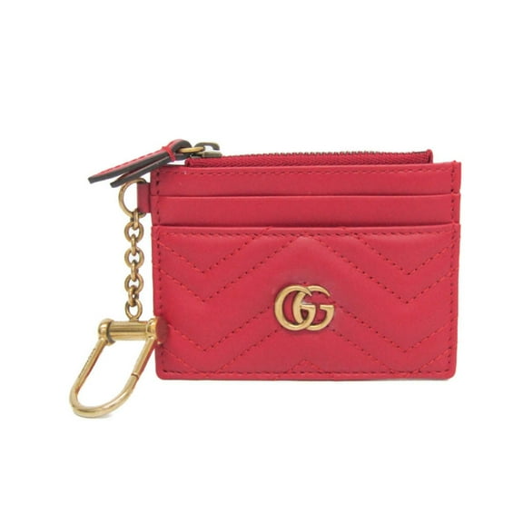Pre-Owned Gucci GG Marmont Coin Card Holder 627064 Women's Leather Coin Purse/coin... (Good)