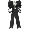 thumbnail image 1 of INSPIRE CHIC Corbata de cuello preatado para mujer con lazo elegante, 1 of 5