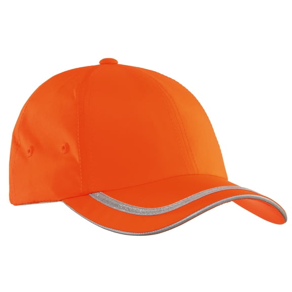 Mafoose Mens Enhanced Polyester Male Baseball Cap Adult Visibility Hats Safety Orange