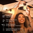 thumbnail image 6 of Brightech Ambience Pro Super Bright 27Ft, 12 Bulbs Solar Power Remote Control Outdoor String Lights, Edison Spiral Shatterproof Bulbs, Commercial Grade LED, Waterproof Patio Lights, 4W Soft White, 6 of 9