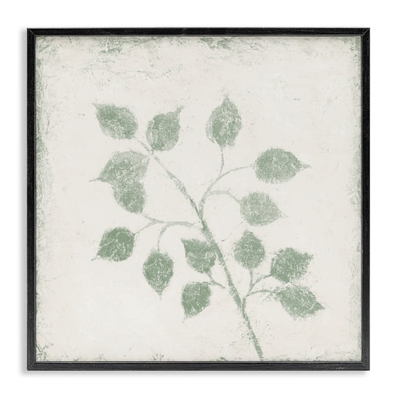 Stupell Industries Bohemian November Leaves Plant Sprig Black Framed Giclee Art, 12 x 12, by Michael Marcon
