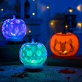 thumbnail image 2 of A Linterna de calabaza de Halloween para interior/exterior ilumina Jack-o-lantern/calavera para cabeza, 2 of 5