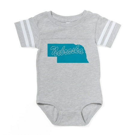 

CafePress - 3 Nebraska - Cute Infant Baby Football Bodysuit