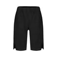 thumbnail image 4 of Toddler Boy Shorts Drawstring Shorts for Girls Size 14-16 Girls Bermuda Shorts Knee Length Straight Leg Long Shorts Loose Casual Solid Drawstring Elastic Waist Short Pants, 4 of 4