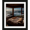 thumbnail image 2 of Maki 20x24 Black Ornate Wood Framed With Double Matting Wall Art Titled - Waking View I, 2 of 6