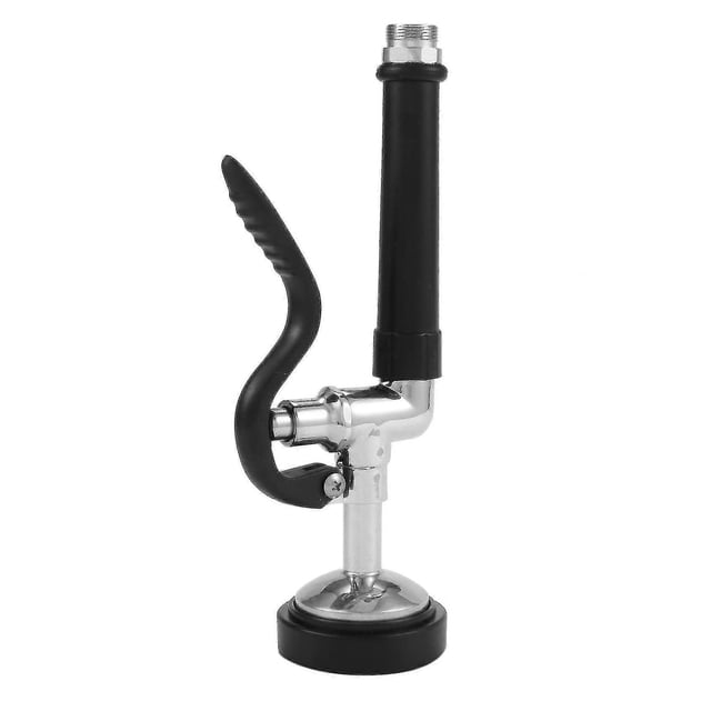 Pre Rinse Sprayer Commercial Kitchen Faucet Parts Chrome Finished (black)