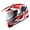 Storm Force Red, variant on 1Storm Dual Sport Motorcycle Motocross Off Road Full Face Helmet HF802 Dual Visor Storm Force Black