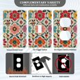 thumbnail image 3 of Yayeee Toggle Light Switch Wall Plate 1-Gang 4.5"x2.7" Home Decorative Outlet Cover, Colorful Flowers, 3 of 7