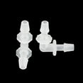 thumbnail image 5 of Unique Bargains 6pcs L Shaped Plastic 3/16" Hose Barb Plastic 90 Degree L Right Angle Barbed Fitting for Car White, 5 of 6