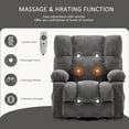 thumbnail image 4 of JONPONY Power Lift Recliner Chair Recliners for Elderly with Heat and Massage Recliner Chair for Living Room with Infinite Position and Side Pocket,USB Charge Port,Grey, 4 of 13