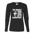 thumbnail image 2 of Wild Bobby, Office Prison Mike Dementors Michael Scott, Pop Culture, Women Graphic Long Sleeve Tee, Black, Small, 2 of 4