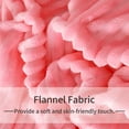 thumbnail image 2 of Fluffy Flannel Toddler Bed Blanket, Warm and Fuzzy Plush Stripes Crib Throw, 30 x 40 inches, Pink, 2 of 6