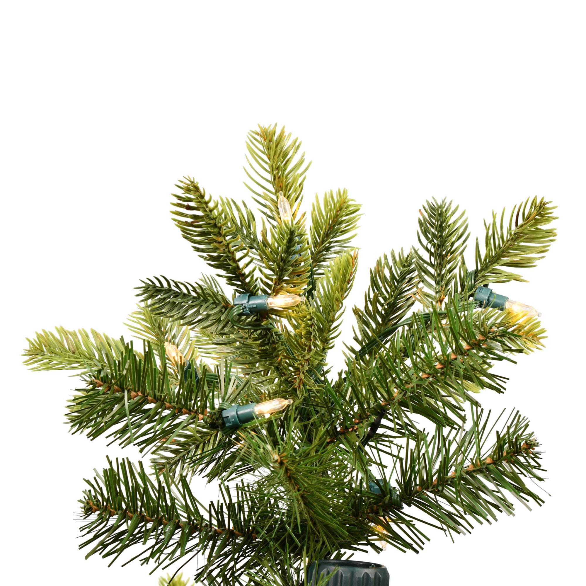 Vickerman 4.5' x 22" Belmont Balsam Fir Instant Connect Artificial Christmas Pencil Tree, Warm White Dura-Lit® LED Lights