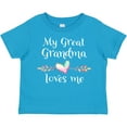 thumbnail image 3 of Inktastic My Great Grandma Loves Me Heart Great Grandchild Boys or Girls Toddler T-Shirt, 3 of 5