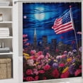 thumbnail image 5 of Independence Day Of The United States Flag Shower Curtain Sets with Rugs 4 Piece Rustic, 5 of 8