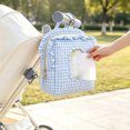 thumbnail image 3 of Wipe Pouch, Double‑Layer Quilted Small Hanging Portable Wipe Holder Wipes Bag Diaper Bag For Stroller, Home, Travel, 3 of 3
