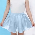 thumbnail image 2 of FRSASU Girls Chiffon Mini Skirt Elastic Waist Summer Casual Mesh Pleated Flowy Dance Skirts for Kids 7-14 Years Light Blue, 2 of 8