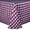 Burgundy & White, variant on Ultimate Textile (3 Pack) 72 x 120-Inch Oval Polyester Gingham Checkered Tablecloth - for Picnic, Outdoor or Indoor Party use, Burgundy and White