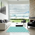 thumbnail image 7 of Ahgly Company Machine Washable Indoor Rectangle Transitional Tron Blue Area Rugs, 8' x 12', 7 of 7