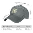 thumbnail image 4 of ZICANCN Mens Hats Unisex Baseball Caps-Retro Alphabet Pattern Hats for Men Baseball Cap Western Low Profile Hats Fashion, 4 of 6