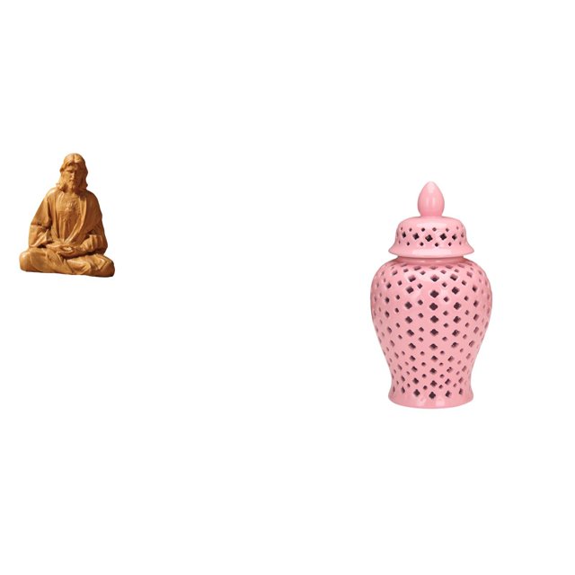 Estatua Del Sagrado Corazón De Jesús, Jarrón Decorativo De Cerámica Y Porcelana, Figura Coleccionable, Arreglo Floral, Adorno Para Pasillo, Dormitorio, Oficina, Escritorio, Fiesta,