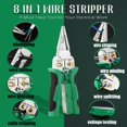 thumbnail image 3 of 8 In 1 Wire Stripper, Wire Stripping Tool with Voltage Tester & Cable Cutters & Plier & Splitting, Multifuncional Vise Grip for Worker, 3 of 8