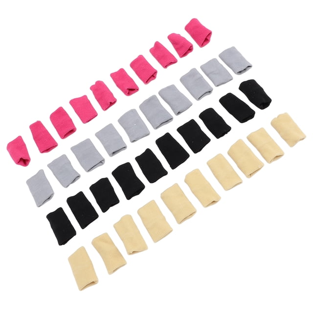 40Pcs Finger Sleeves Elastic Nylon Sports Joint Protector for Basketball Volleyball, Finger Support Trigger Finger Pain Relief