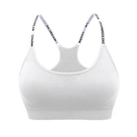 

cptfadh Ladies Yoga Sports Bras - Padded Seamless High Impact Support for Yoga Workout Fitness