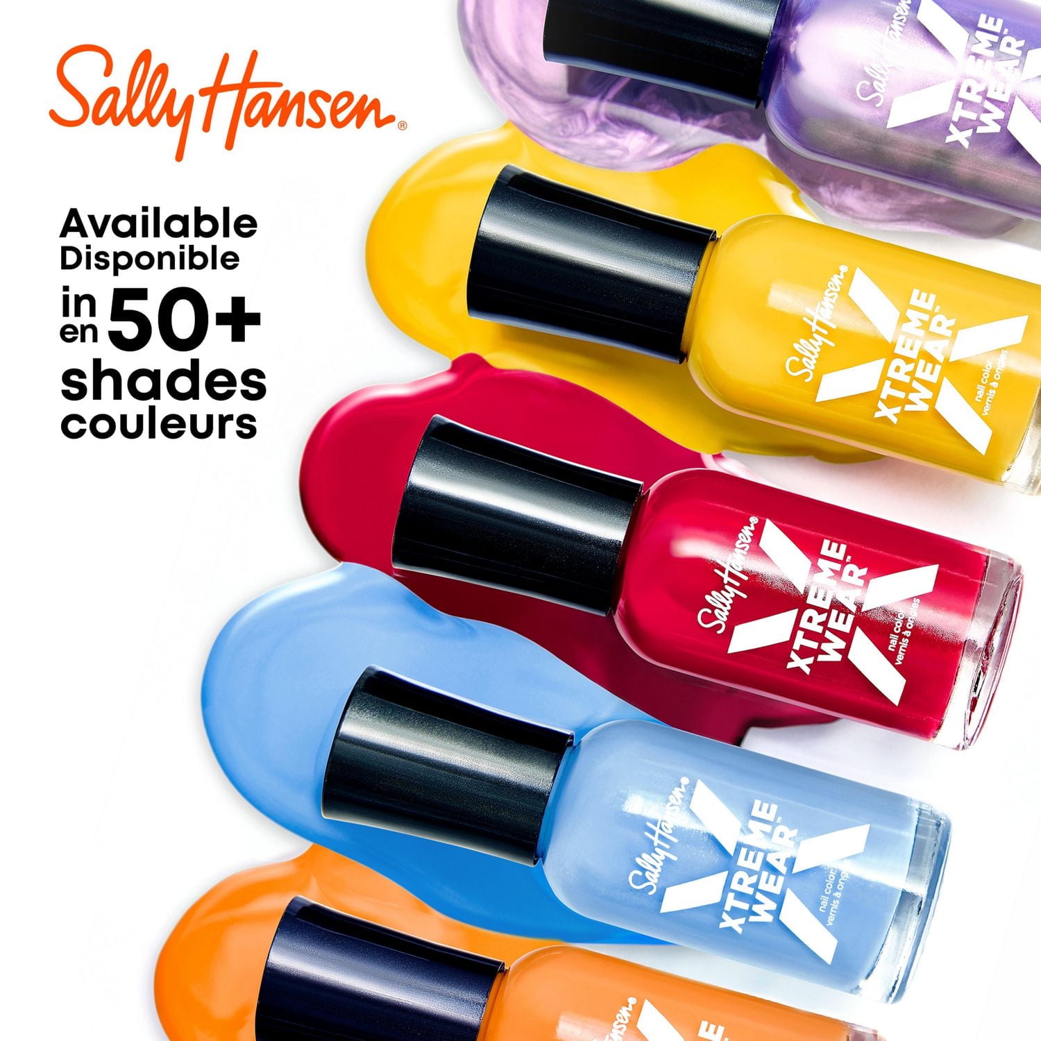 Sally Hansen - Vernis à ongles Xtreme Wear™, tenue et une brillance extrêmes, longue durée, résistante aux éclats, à la décoloration