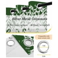 thumbnail image 5 of Green Spring Botanical Blackout Curtains for Bedroom - 84 Inch Long Light Blocking 2 Panels Set, Weeping Eucalyptus Butterfly Thermal Insulated Living Room Drapes Grommet Window Curtains 52"x84", 5 of 8