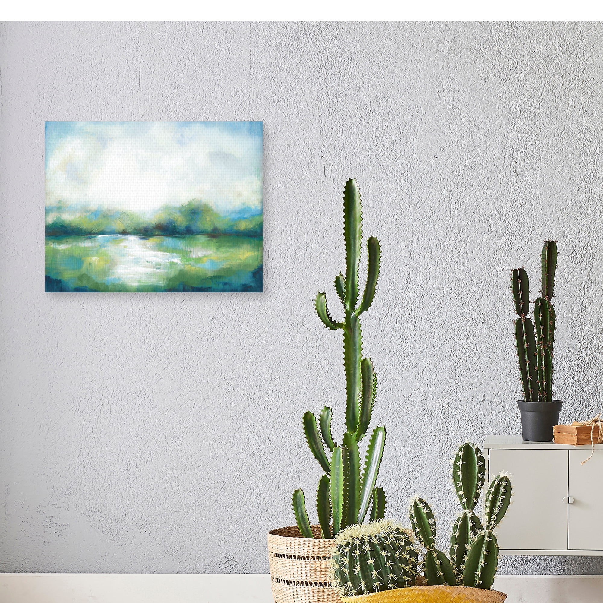 Fresh Green Landscape II by Willowbrook Fine Art Canvas Art Print