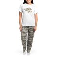 thumbnail image 4 of CafePress - Mother Of The Bride, Wedding Celebration Pajamas - Women's Short Sleeve Print T-Shirt and Pants Light Cotton Pajama Set, 4 of 7