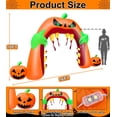 thumbnail image 2 of Arco inflable Turnmeon para Halloween de 16 pies x 3 m con luces LED, 2 of 6