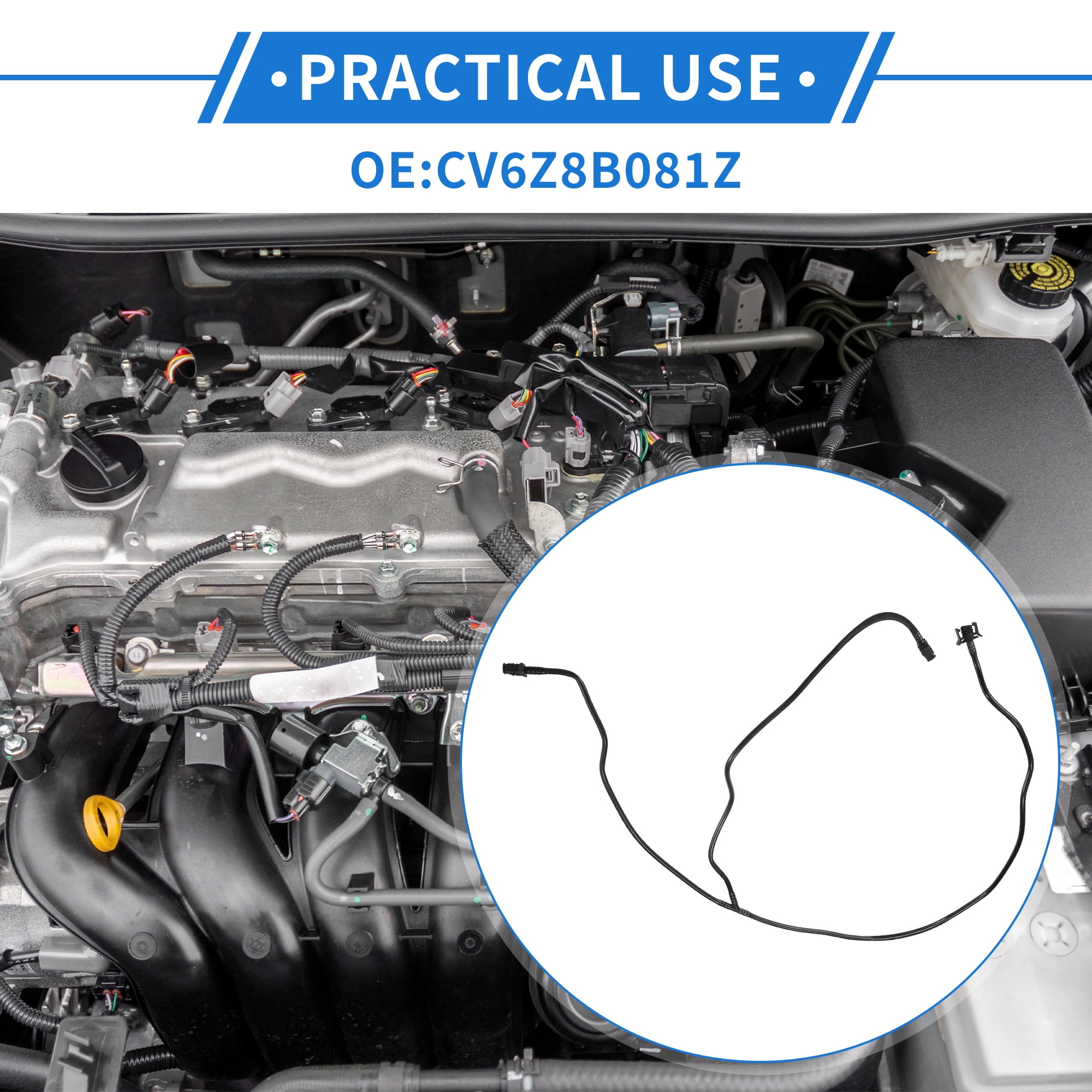 Unique Bargains Coolant Overflow Hose for for Ford Escape 2.0L L4 Gas 2013-2016 CV6Z8B081Z