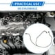 thumbnail image 2 of Manguera del Tanque de Agua de Desbordamiento del Radiador Compatible para Ford Escape 2013-2016, Plástico Negro Duradero, 2 of 6
