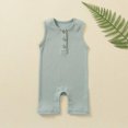 thumbnail image 4 of Birdeem Rompers Toddler Baby Girls Boys Sleeveless Solid Color T-Shirt Jumpsuit Romper, 4 of 12