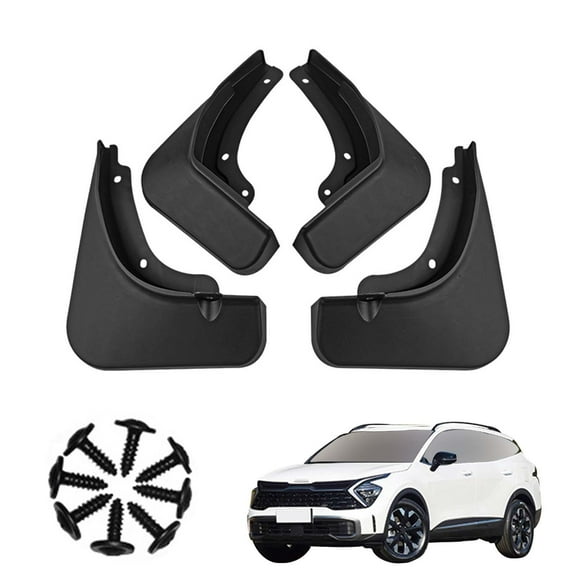 Mud Guards Fit For Kia Sportage 2023, Mud Flaps Splash Guards, Front And Rear 4 Pieces Car Mudguards Wheel & Tire Flaps, Car Fenders-Black