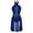 Navy Blue, variant on YONGHS Women's Lyrical Contemporary Dance Costume Figure Ice Skating Halter Leotard Dress Burgundy L