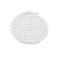 thumbnail image 2 of INSPIRE CHIC Chunky Rope Laces Round Hand-woven Shoe Laces Solid Color Shoelaces for Sneakers 1 Pair 150cm/59.06" White, 2 of 5