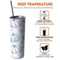 thumbnail image 6 of 20oz Fall Pumpkin Skinny Tumblers Stainless Steel Tumbler with Lid and Straw,Vacuum Insulated Double Wall Travel Tumbler Cups with Cleaning Brush for Coffee,Tea, 6 of 6