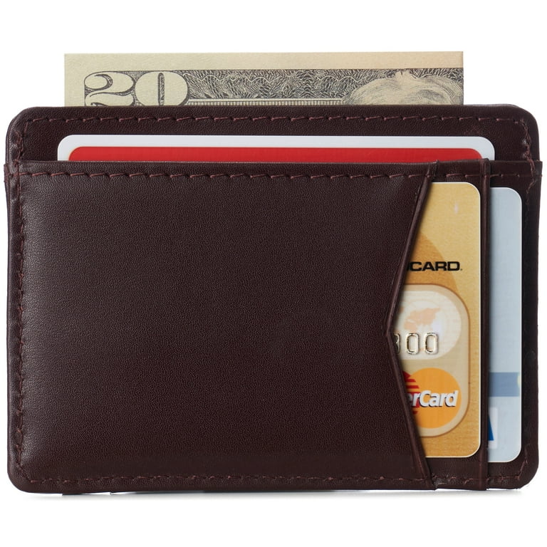 Dickies Men's RFID Leather Front Pocket Wallet