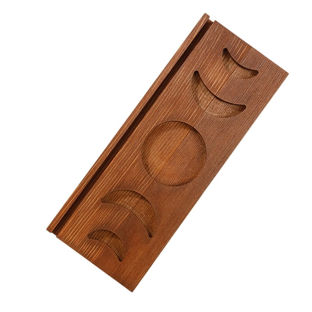 simhoa Card Display Holder Tarot Board Oracle Cards Holder for Bedroom Events Party Deep Brown